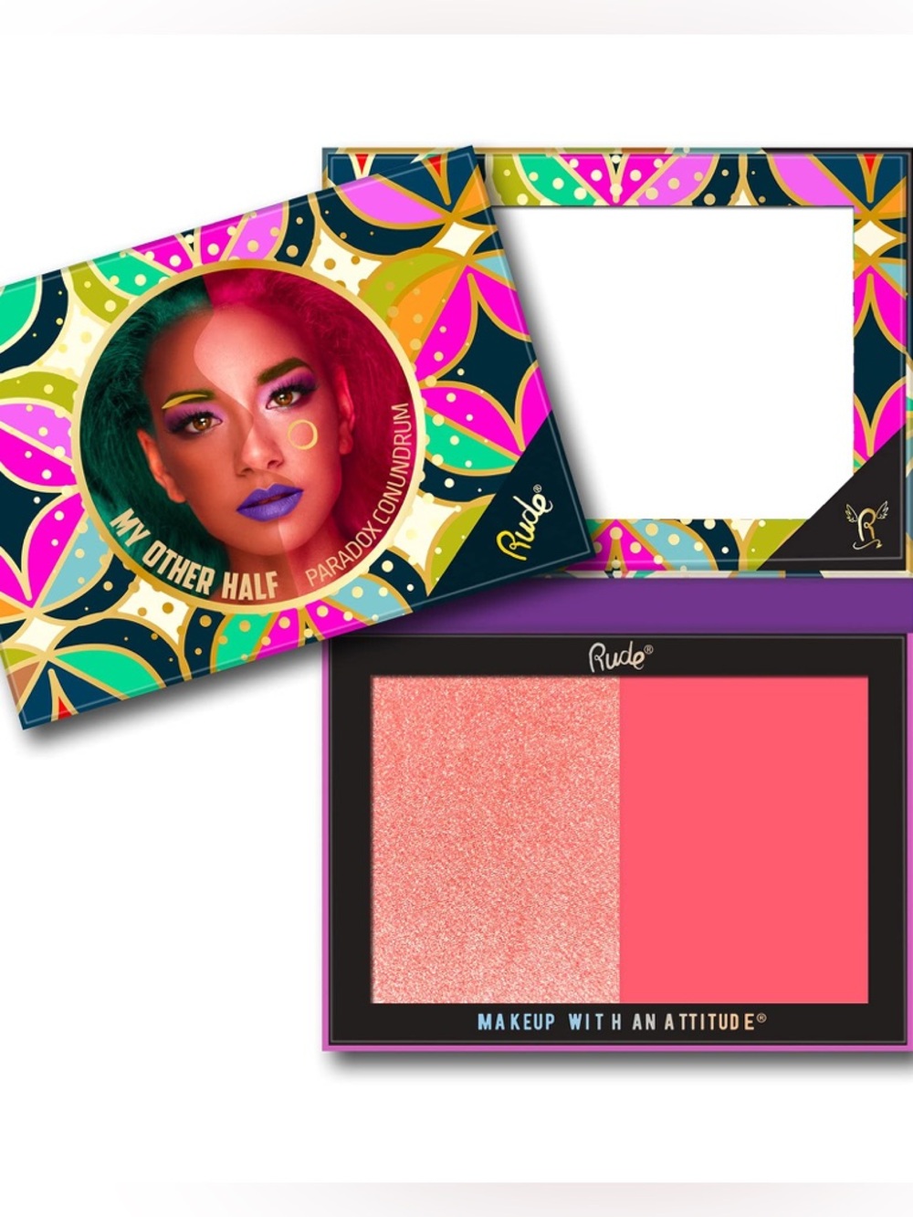 Rude My Other Half  Duo Shade Fave Palette in Paradox/Conundrum